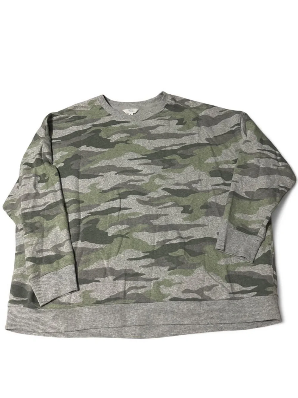 Time and Tru Camo Crewneck